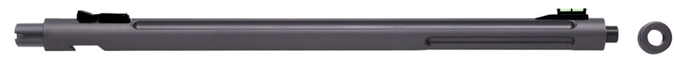 Tactical Solutions 1022SGMG X-Ring 22 LR 16.5" Gunmetal Gray Bull Barrel Fluted Threaded Fiber Optic Sights Ruger 10/22
