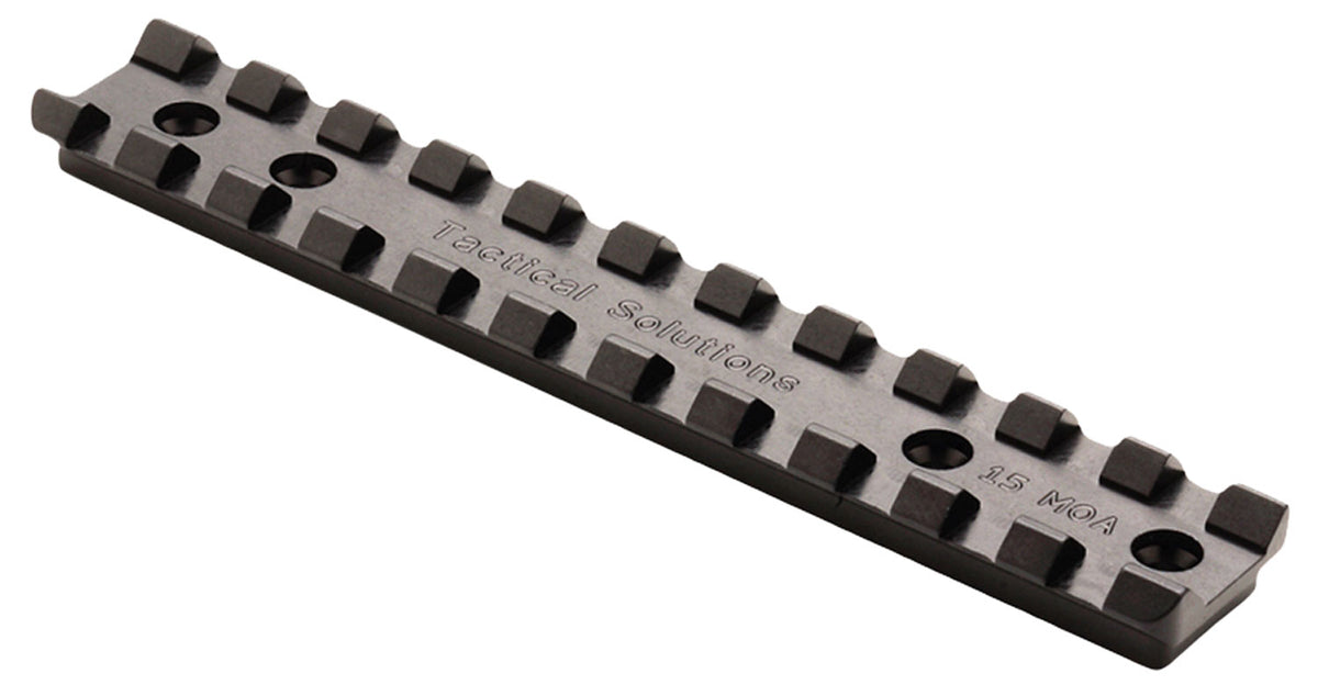 Tactical Solutions 15 MOA Picatinny Scope Base for Ruger 10/22 Rifles Black Aluminum