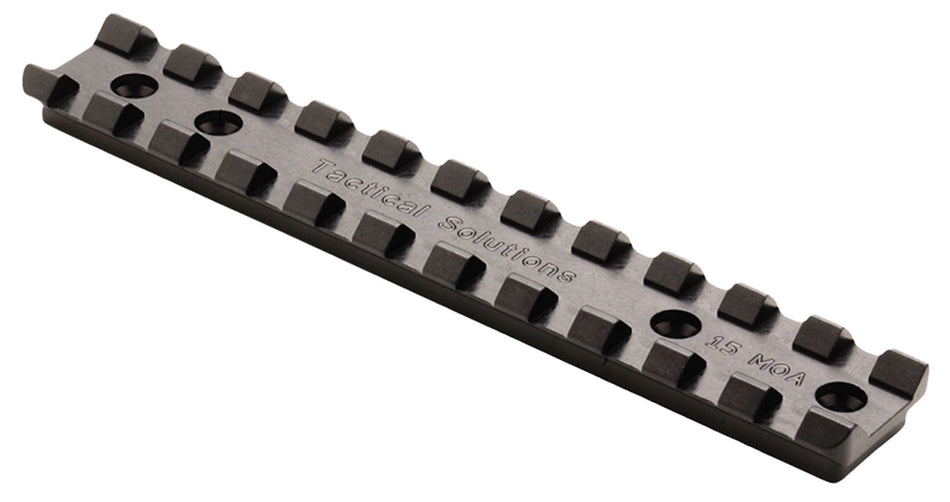 Tactical Solutions 15 MOA Picatinny Scope Base for Ruger 10/22 Rifles Black Aluminum