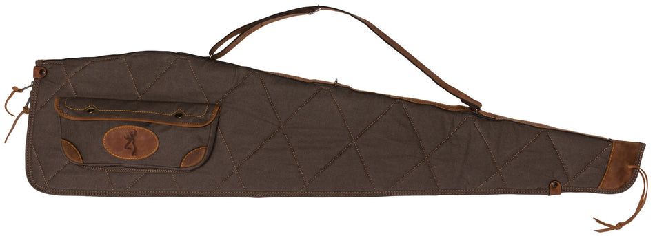 Browning Lona Rifle Case 48" Flint/Brown Cotton Canvas Closed-Cell Foam 1413886948