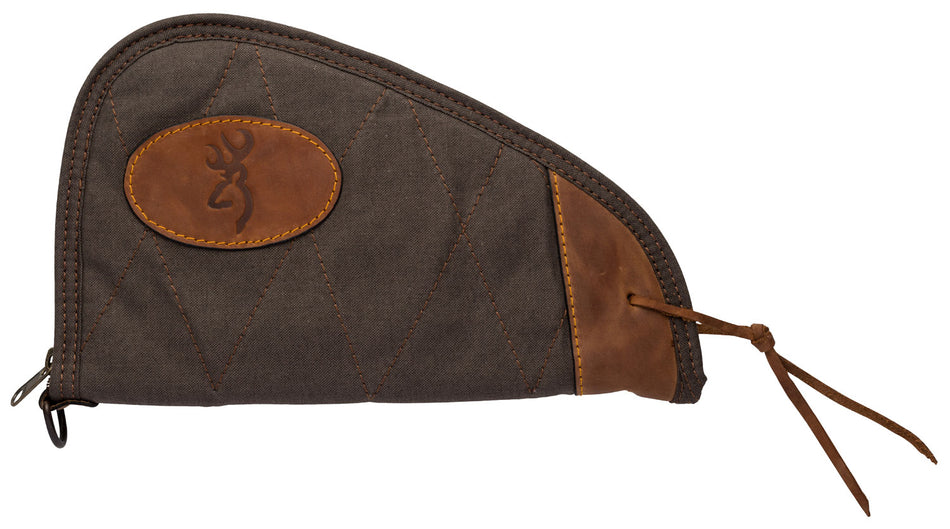Browning Lona Pistol Rug 11" Flint/Brown Quilted Canvas Foam Padded 1423886911