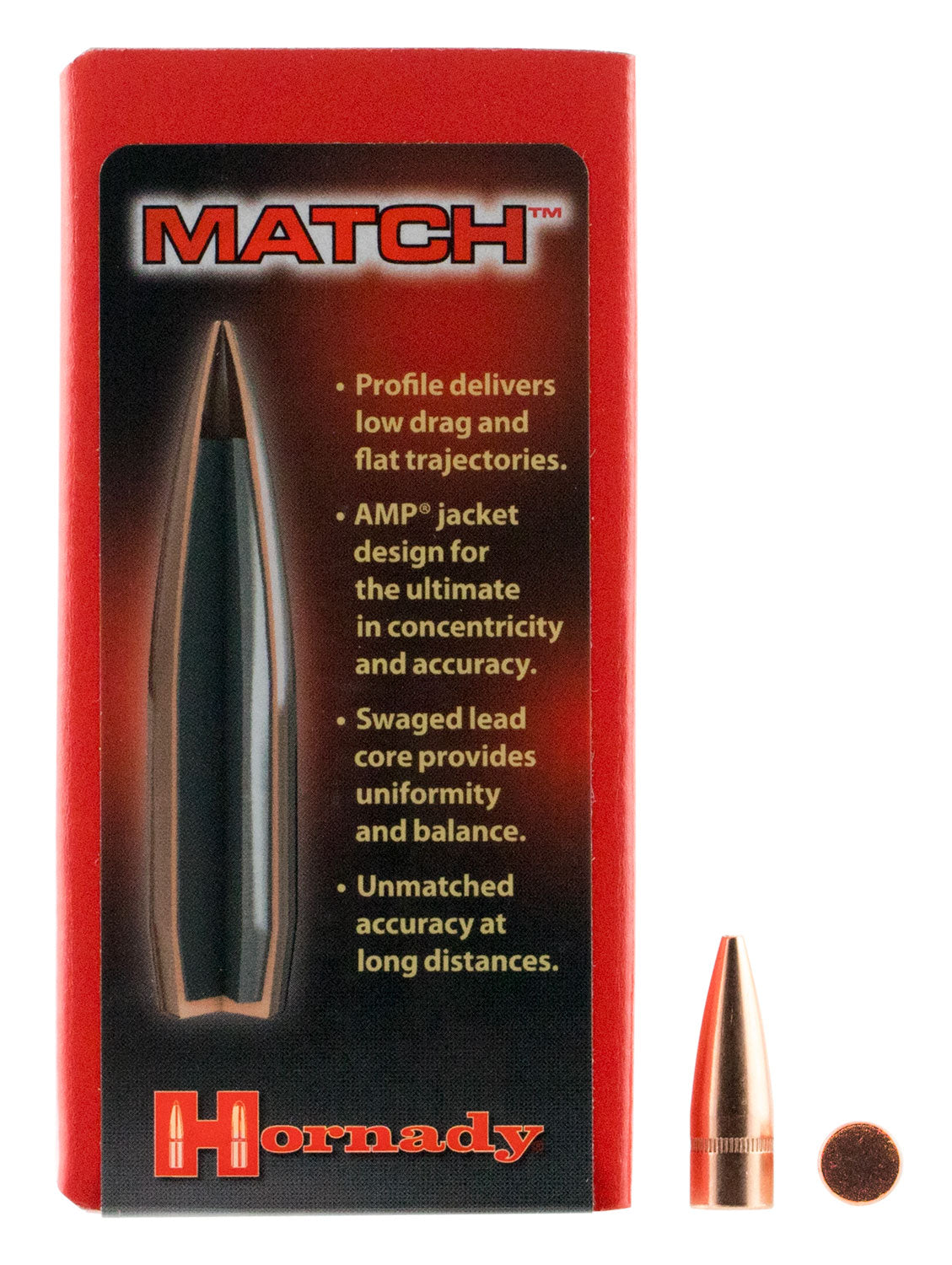 Hornady 30 Cal .308 125 Grain Hollow Point Traditional Varmint Reloading Bullets 100/Box