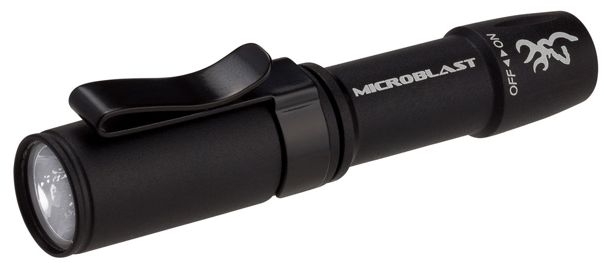 Browning Microblast AAA Pocket Flashlight 72 Lumens White Nichia LED Black