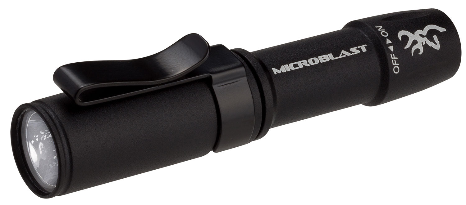Browning Microblast AAA Pocket Flashlight 72 Lumens White Nichia LED Black