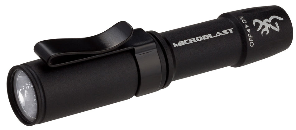Browning Microblast AAA Pocket Flashlight 72 Lumens White Nichia LED Black