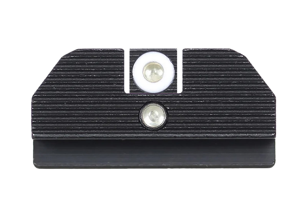 Night Fision GLK001015WGZ Accur8 Tritium Sights for Glock 17/17L/19 Green White Front/Black Ring Rear
