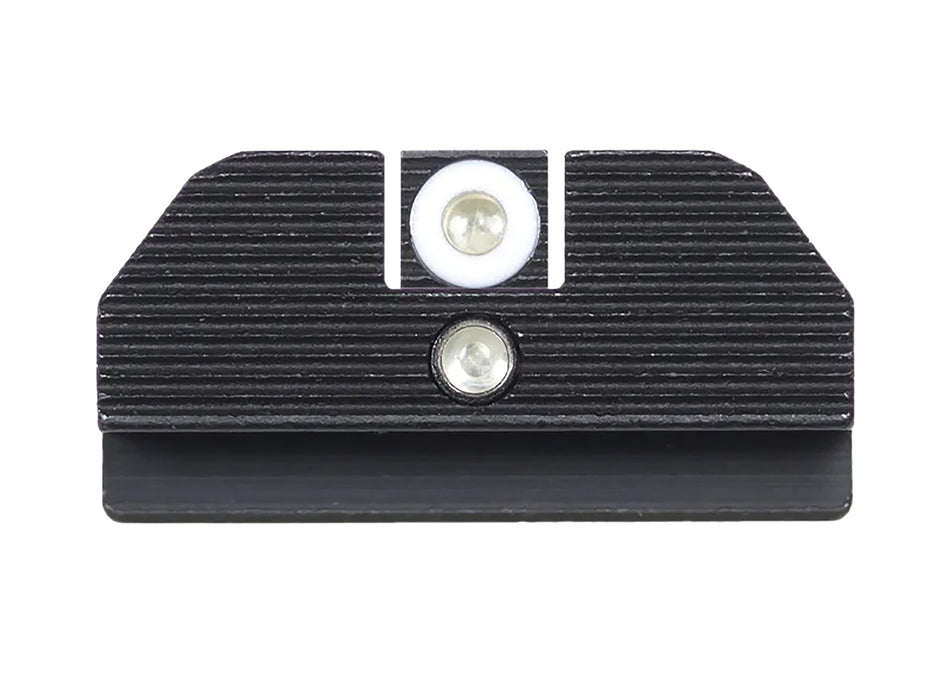 Night Fision GLK001015WGZ Accur8 Tritium Sights for Glock 17/17L/19 Green White Front/Black Ring Rear