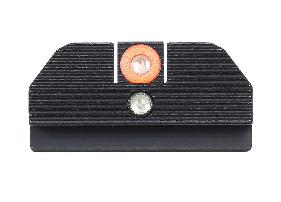 Night Fision GLK001015OGZ Accur8 Tritium Sights for Glock 17/17L/19 Green Orange Front/Black Outline Rear