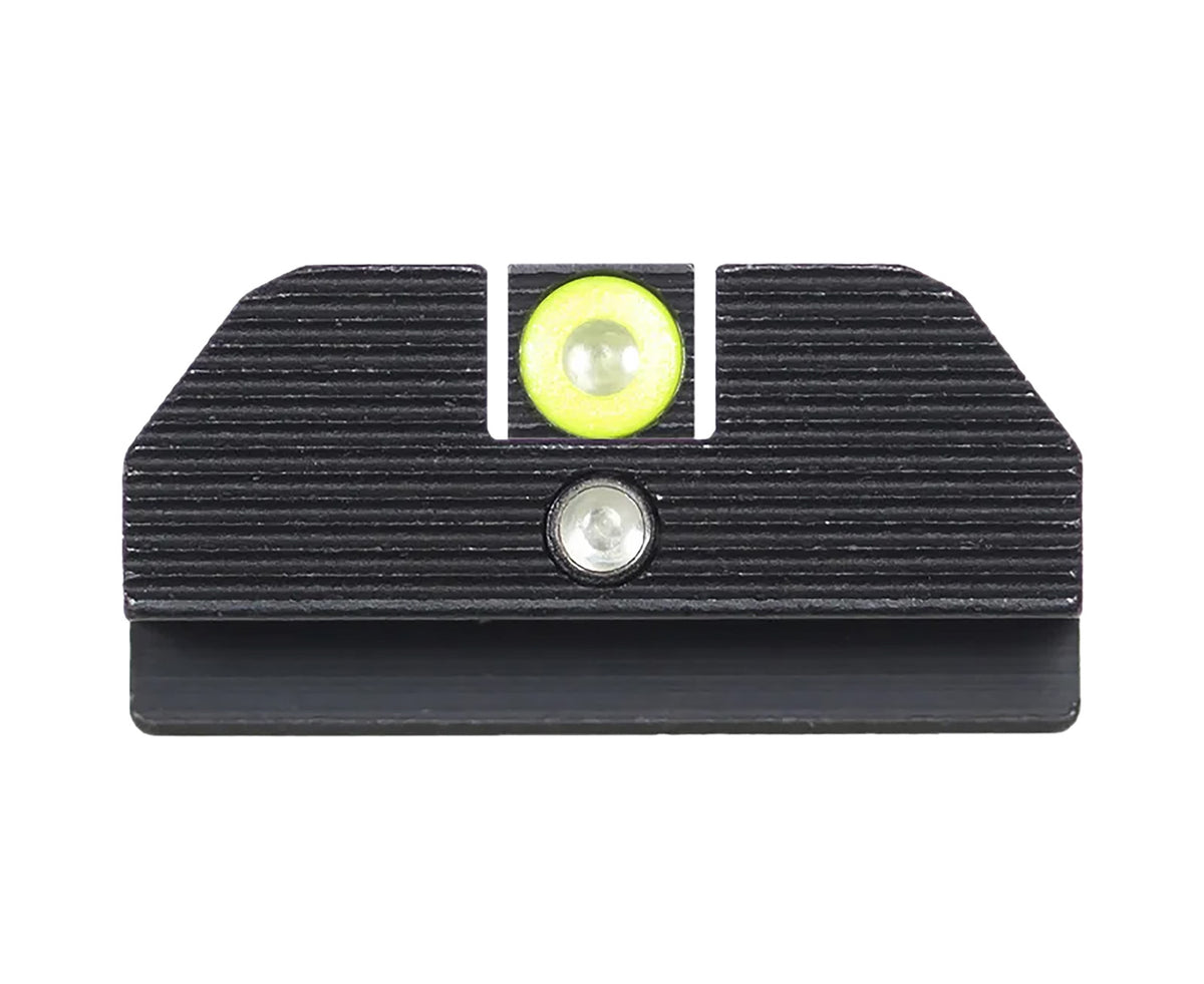 Night Fision GLK001015YGZ Accur8 Tritium Sights for Glock 17/17L/19 Green Yellow Front/Black Outline Rear