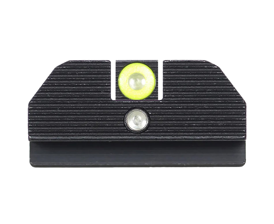 Night Fision GLK001015YGZ Accur8 Tritium Sights for Glock 17/17L/19 Green Yellow Front/Black Outline Rear