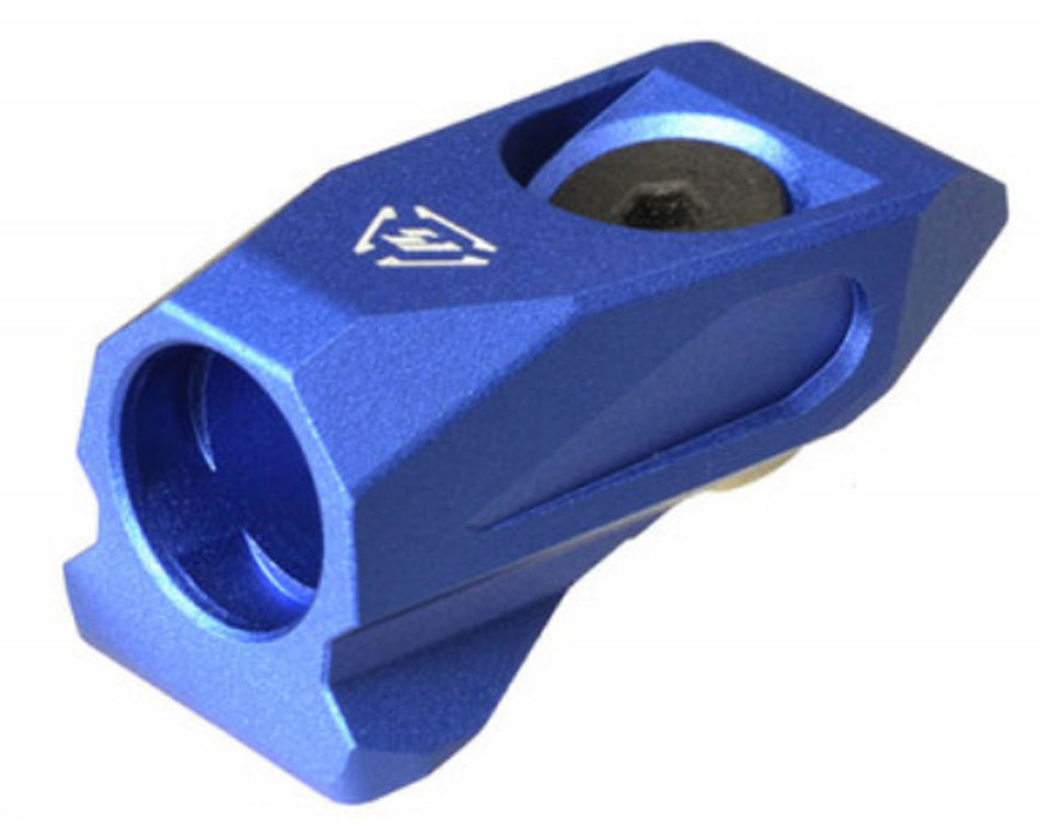 Strike Industries Link Angled QD Mount – Blue Aircraft Aluminum, KeyMod/M-LOK, Low Profile