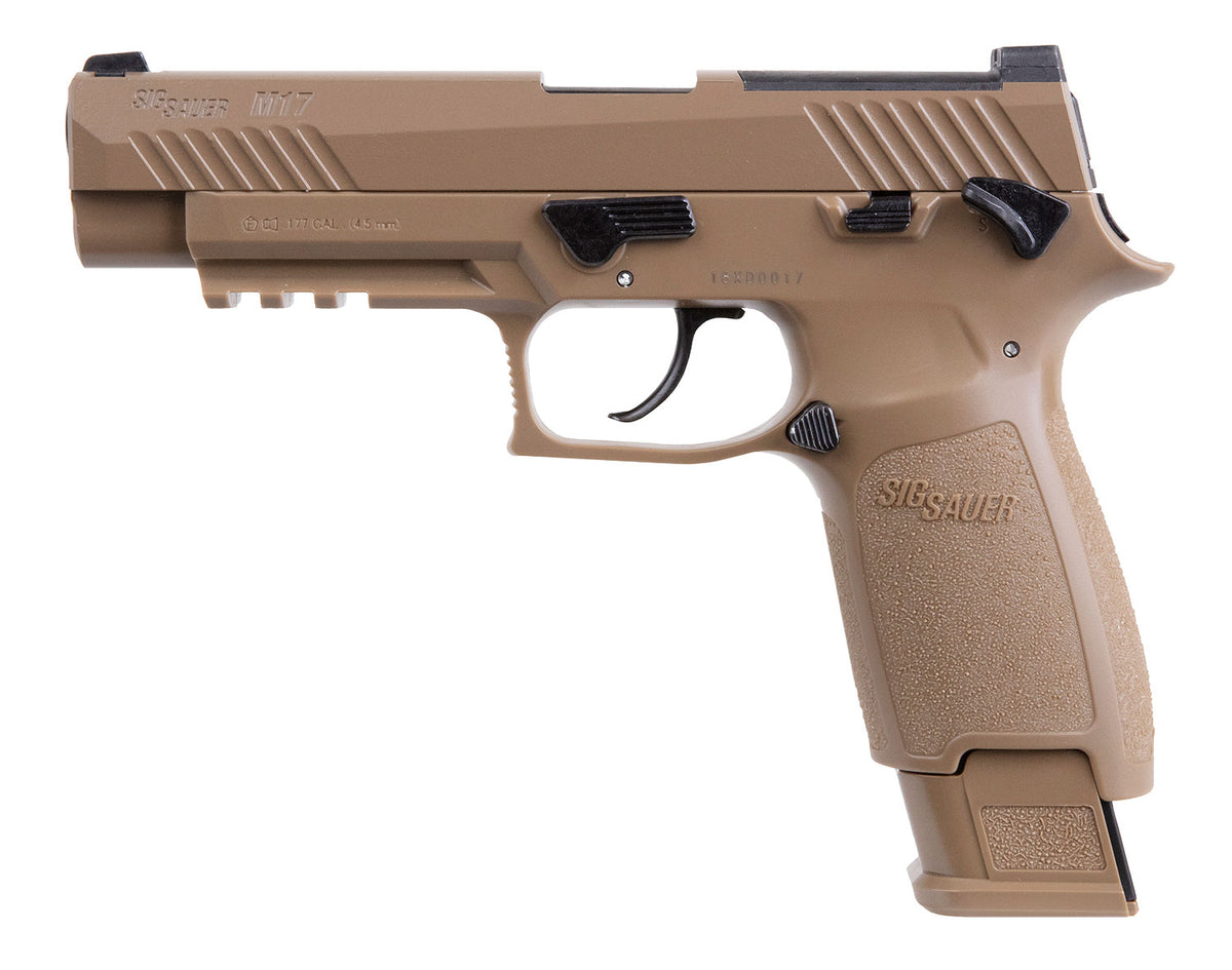 Sig Sauer Airguns AIRM17177 P320 M17 CO2 Pellet Pistol .177 20rd Coyote Finish