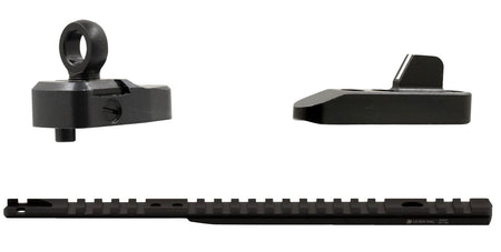 XS Sights ML10015 Picatinny Rail & Ghost Ring Sight Set for Marlin 1895 - White Stripe Front