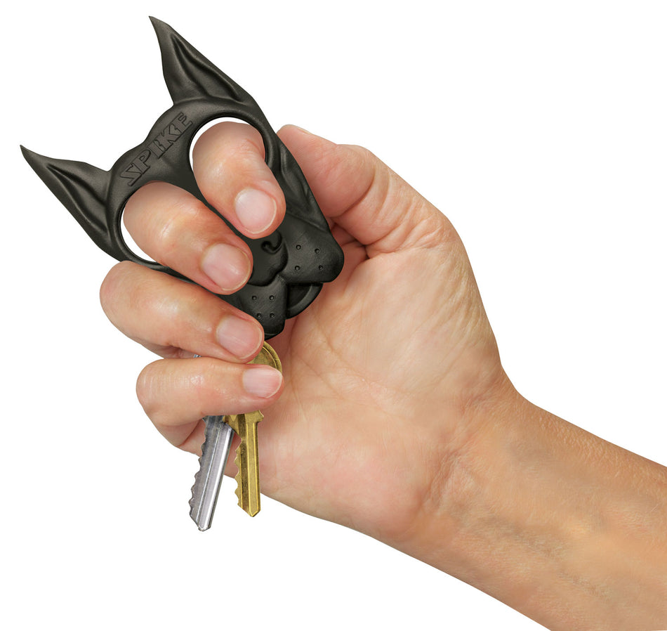 PSP SPIKEBK Spike ABS Plastic Guard Dog Self-Defense Keychain