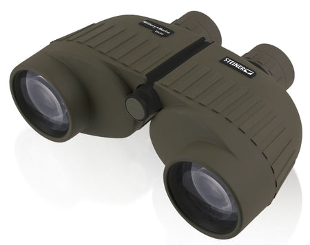 Steiner Military-Marine 2035 10x50mm Binocular, Porro Prism, Sports-Auto Focus, OD Green Makrolon with Rubber Armor