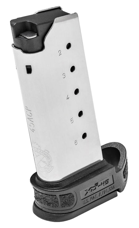 Springfield Armory XD-S Mod.2 XDSG5006 6-Round .45 ACP Stainless Steel Magazine