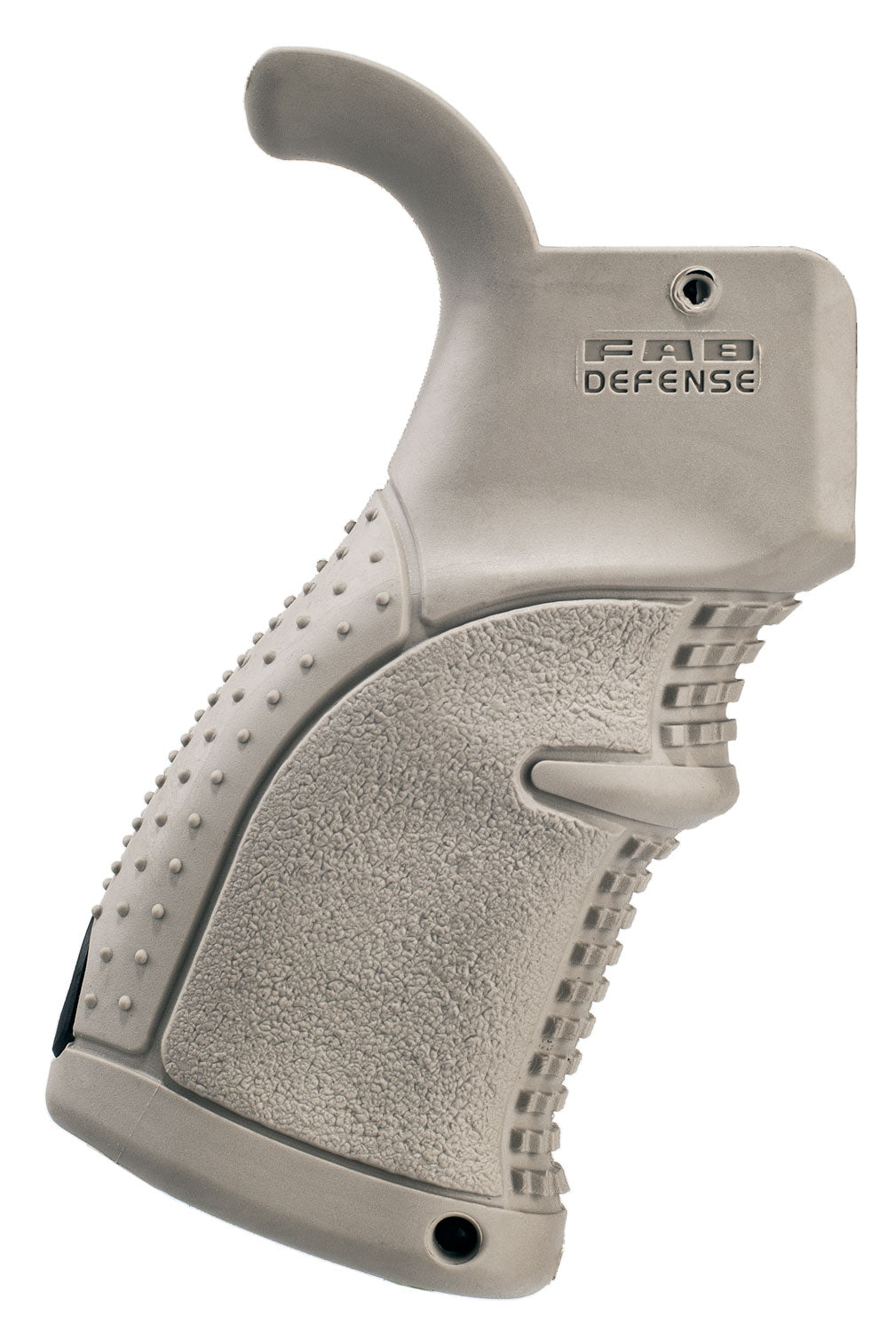 FAB Defense AGR-43 Multi-Texture Rubber Overmold Pistol Grip for AR-15/M16/M4 FDE