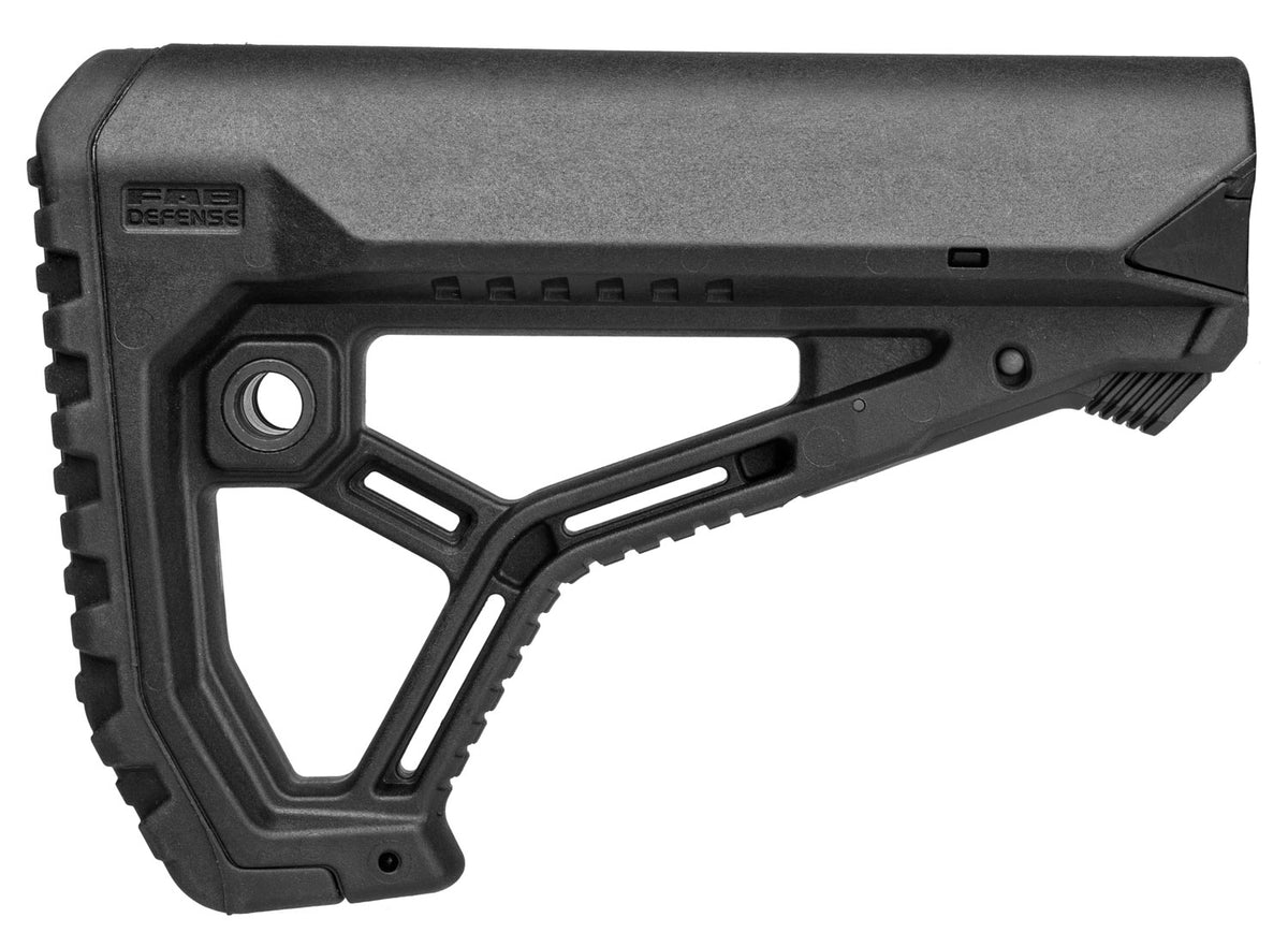 FAB Defense FXGLCOREB AR-15/M4 GL-Core Mil-Spec Compatible Buttstock Black FRP