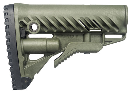 FAB Defense GLR-16 AR-15/M4 Buttstock OD Green Fiberglass Reinforced Polymer Anti-Rattle FXGLR16G