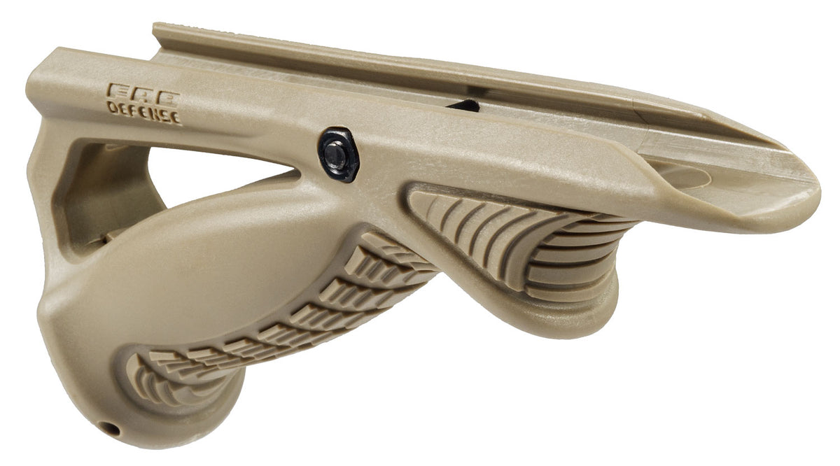 FAB Defense PTK Ergonomic Angled Pointing Grip with Battery Compartment Picatinny Rail FDE