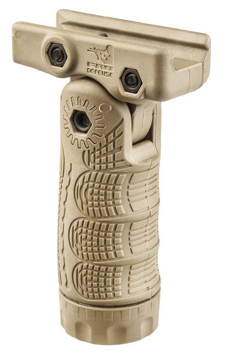 FAB Defense FXTFLT T-FL Folding Foregrip 7-Position FDE Polymer Rail Mount
