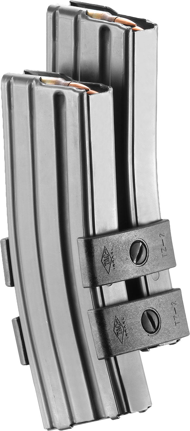 FAB Defense FXTZ2 TZ-2 Dual Magazine Coupler Compatible w/AR15/M4/AK-47/Galil/H&K33/Mini-14 Black Fiberglass Polymer