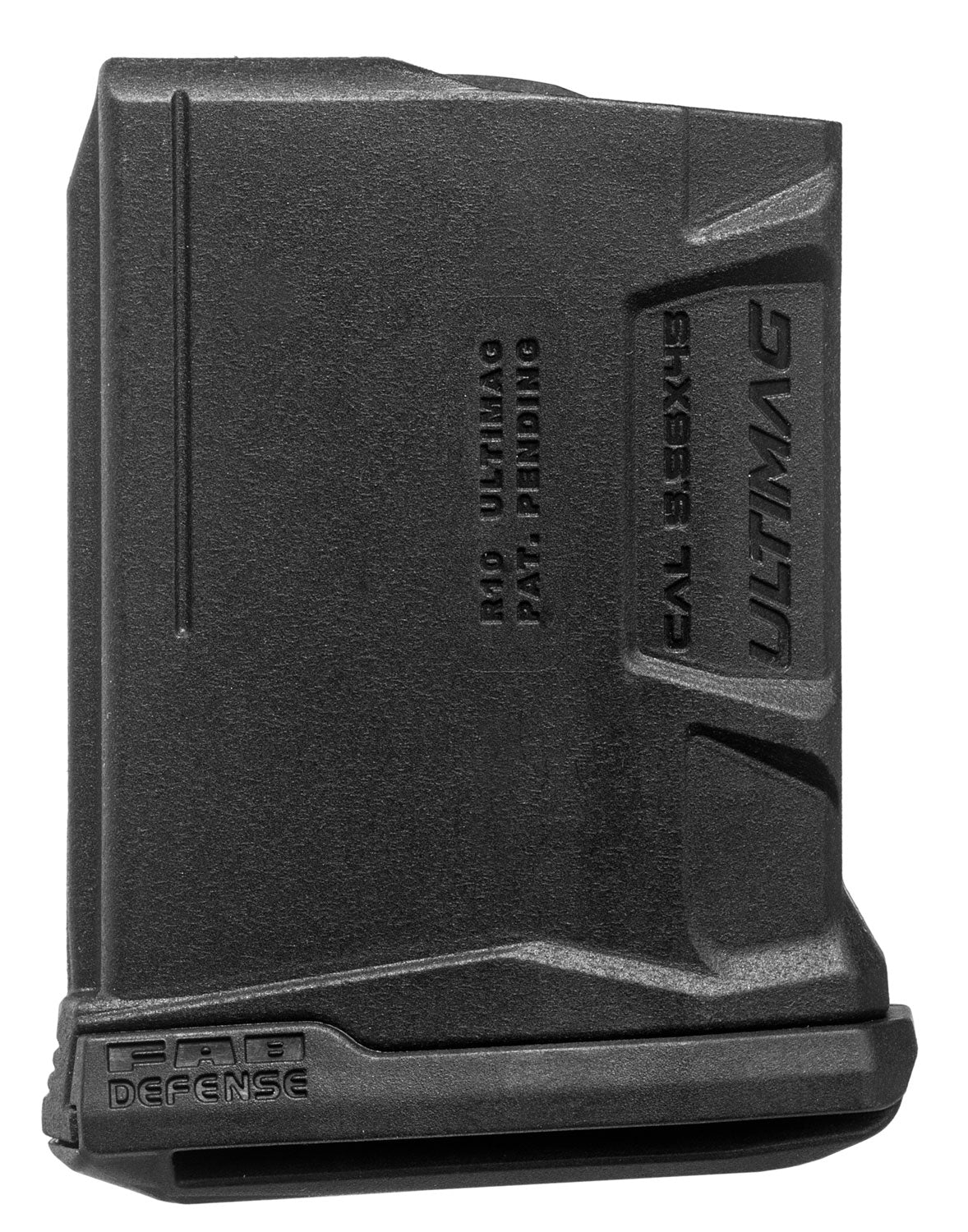 FAB Defense FXUMAGR10 Ultimag 10-Round 5.56x45mm NATO AR-15/M16/M4 Rifle Magazine Black Polymer Steel Body