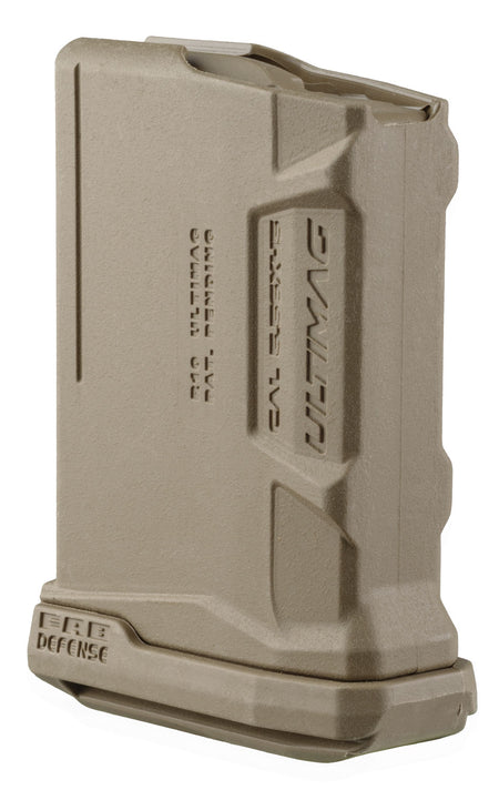FAB Defense FXUMAGR10T Ultimag 10-Round 5.56x45mm NATO AR-15/M16/M4 Rifle Magazine FDE Polymer Steel Body