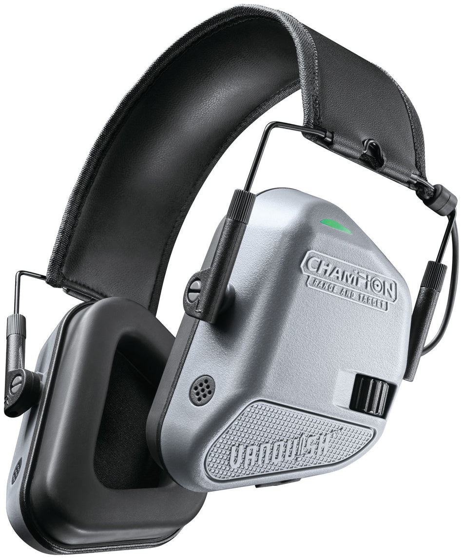 Champion Targets 40978 Vanquish Rechargeable Li-ion Electronic Earmuff Over the Head Gray/Black
