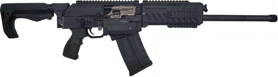 Fostech Origin-12 Gen 2 Shotgun 12GA, 18" Barrel, Black Receiver, Nickel Internals
