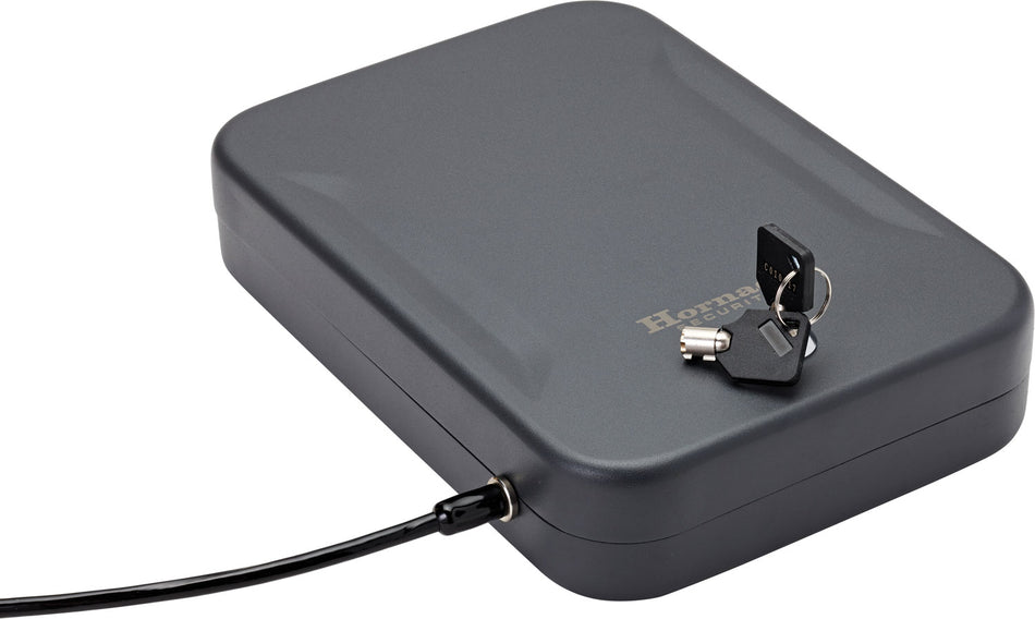 Hornady 95210 XL Black Steel Key Entry Lock Box for 1 Handgun 10x7x2 Inches