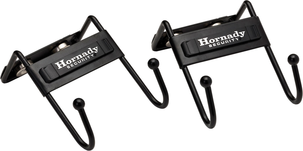 Hornady 95911 Black Metal Magnetic Gun Safe Hooks 2 Pack