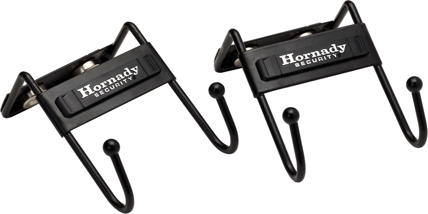 Hornady 95911 Black Metal Magnetic Gun Safe Hooks 2 Pack