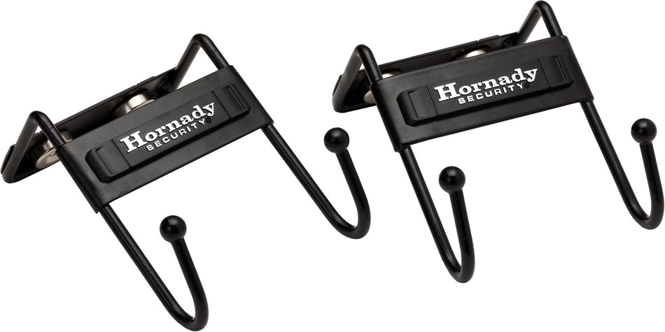 Hornady 95911 Black Metal Magnetic Gun Safe Hooks 2 Pack