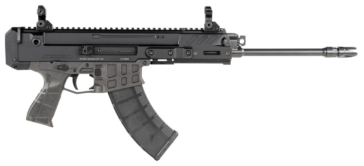 CZ-USA 91462 Bren 2 Ms Pistol, 7.62x39mm, 30+1, 14.17" Barrel, Carbon Fiber/Polymer Frame