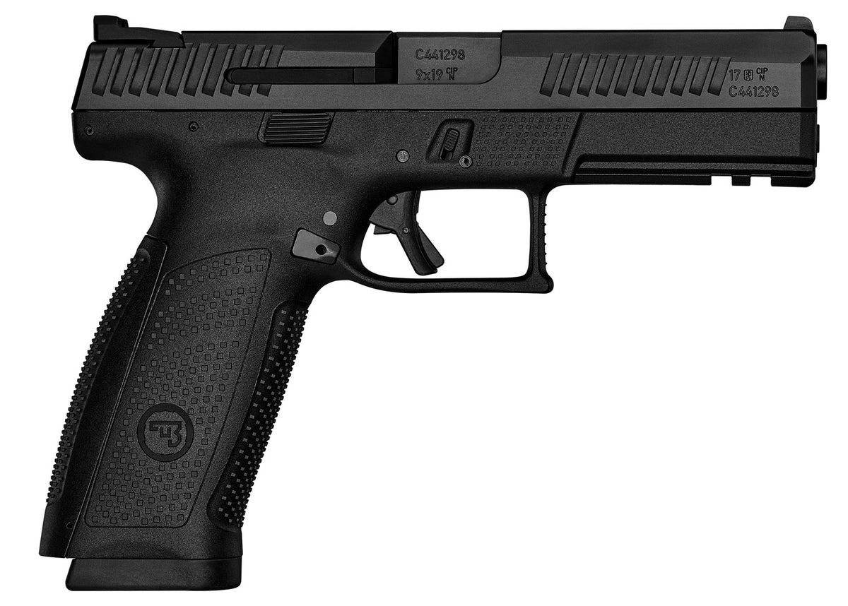 CZ-USA P-10 F Full-Size 9mm Luger Pistol, 10+1, 4.50" Barrel, Black Nitride Slide