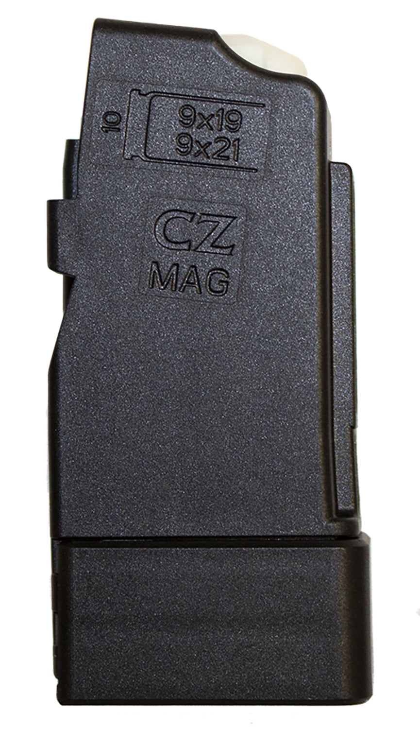 CZ-USA 11357 CZ Scorpion Detachable 10rd Mag 9mm Luger Black Polymer