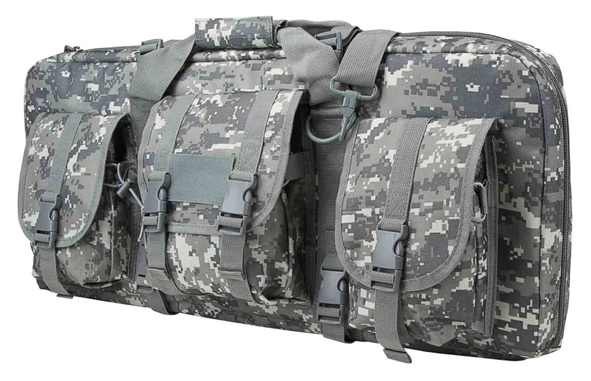 NcStar VISM CVCPD2962D28 28" Digital Camouflage Double Pistol Carbine Case PVC with Lockable Zippers