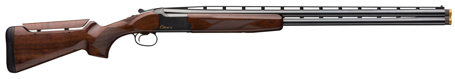 Browning Citori CX 12 Gauge Shotgun, 30" Barrel, 3" Chamber - Lightweight Blued Barrels, Gold Accented Receiver, Walnut Stock w/ Graco Adjustable Comb