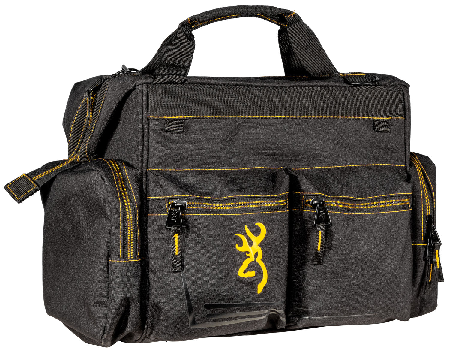 Browning Black & Gold Shooting Bag Black Ripstop Water-Resistant Buck Mark Logo 121095899