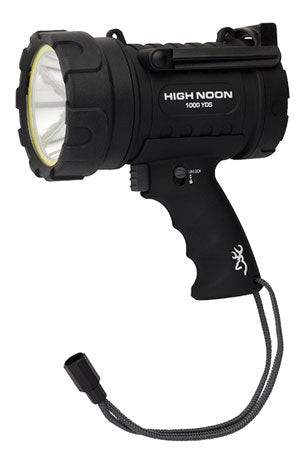 Browning High Noon Pro 1000 Rechargeable Flashlight 1800 Lumens White LED Black