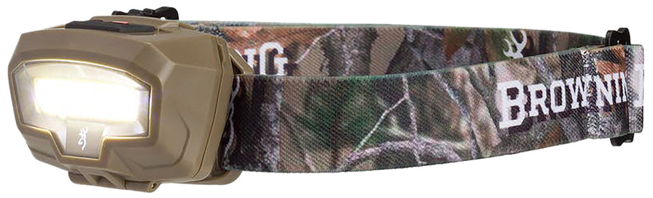 Browning Night Gig Wide Angle Headlamp 485 Lumens Red/White LED Flat Dark Earth