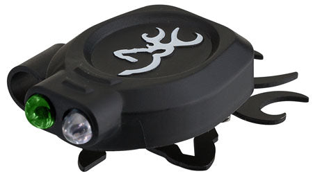 Browning Buck Mark Cap Light White/Green LED Dual Color Modes 13 Lumens Black Clip-On