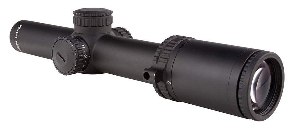 Trijicon 1900007 AccuPower 1-4x24mm Illuminated Green Circle Dot Crosshair SFP Scope 30mm Black