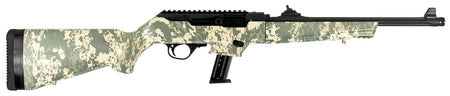 Ruger PC Carbine 19107, 9mm Luger, 17+1 Capacity, Green Digital Camo Stock, Optics Ready