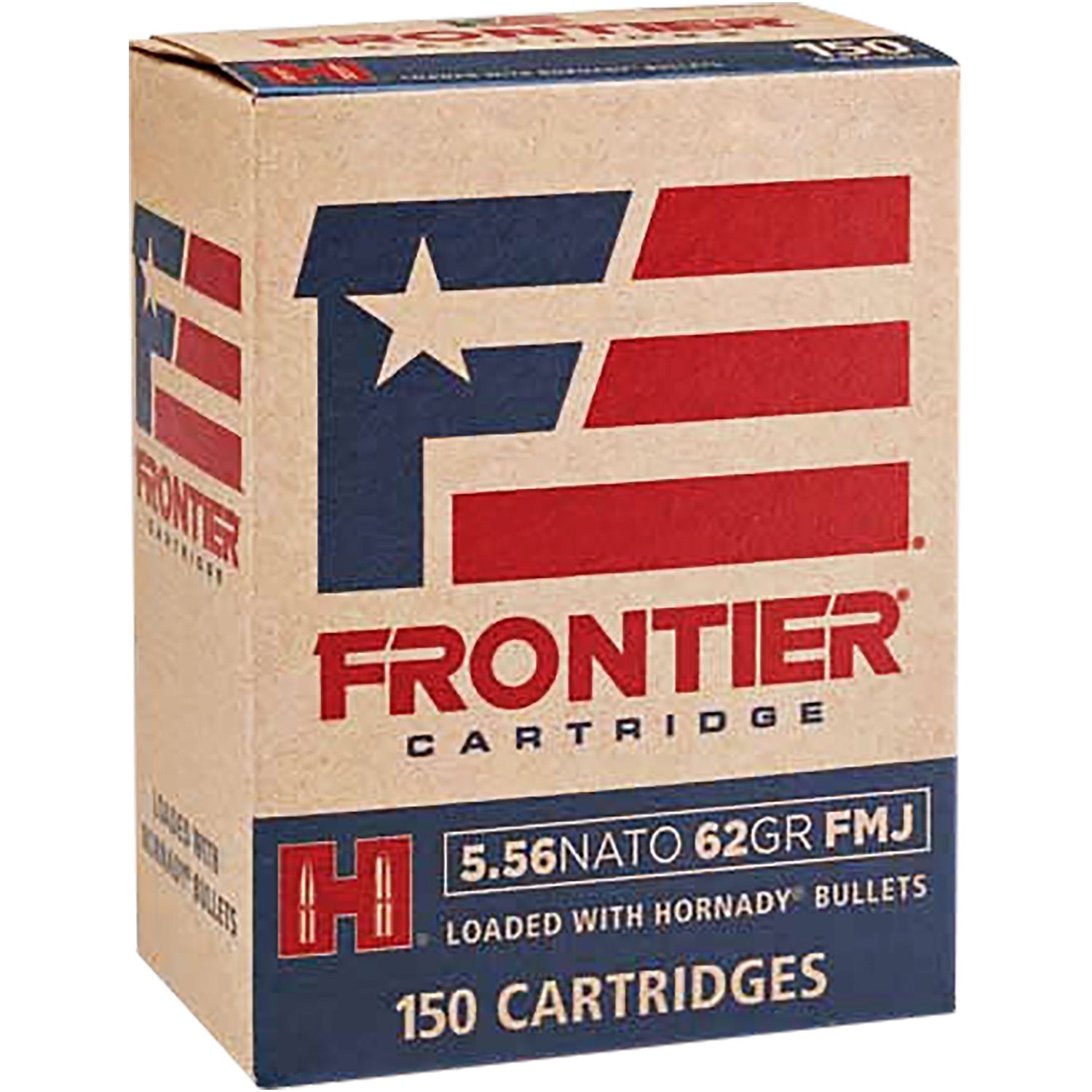 Hornady 5.56x45mm NATO FR2615 Military Grade Full Metal Jacket FMJ 62 Grain