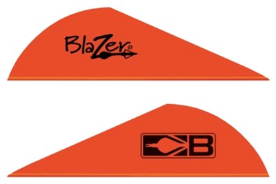 Bohning Blazer Vanes 2" Solid Neon Red 36 Pack