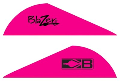 Bohning Blazer Vanes 2" Solid Hot Pink 100 Pack