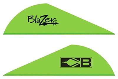 Bohning Blazer Vanes 2" Solid Neon Green 100 Pack