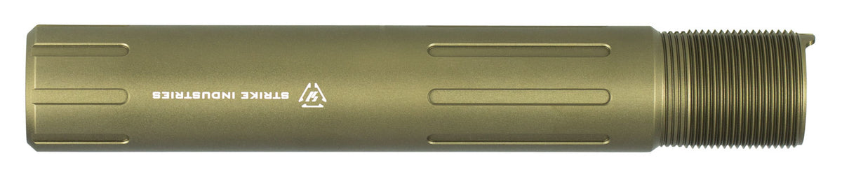 Strike Industries AR Pistol Receiver Extension Tube Flat Dark Earth 7075-T6 Aluminum Slick